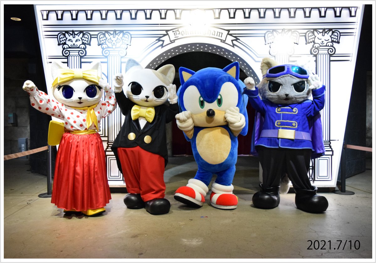 最後はナンジャラー！＆モジャー！のポーズで📸 #ジョイポリス の