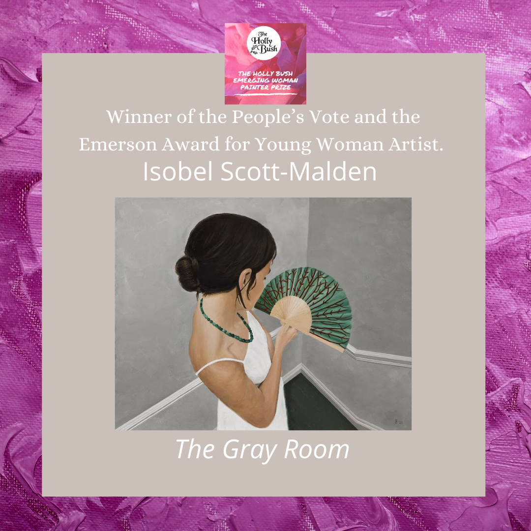 Winner of our 2021 People’s Vote AND the Emerson Award for Young Woman Painter is Isobel Scott-Malden with her painting - The Gray Room
#womenartists #painting #artprize @CamImageGallery @FrancesSegelman @TarrantSimon @slondonuk @zebra1gallery @CASSART1984