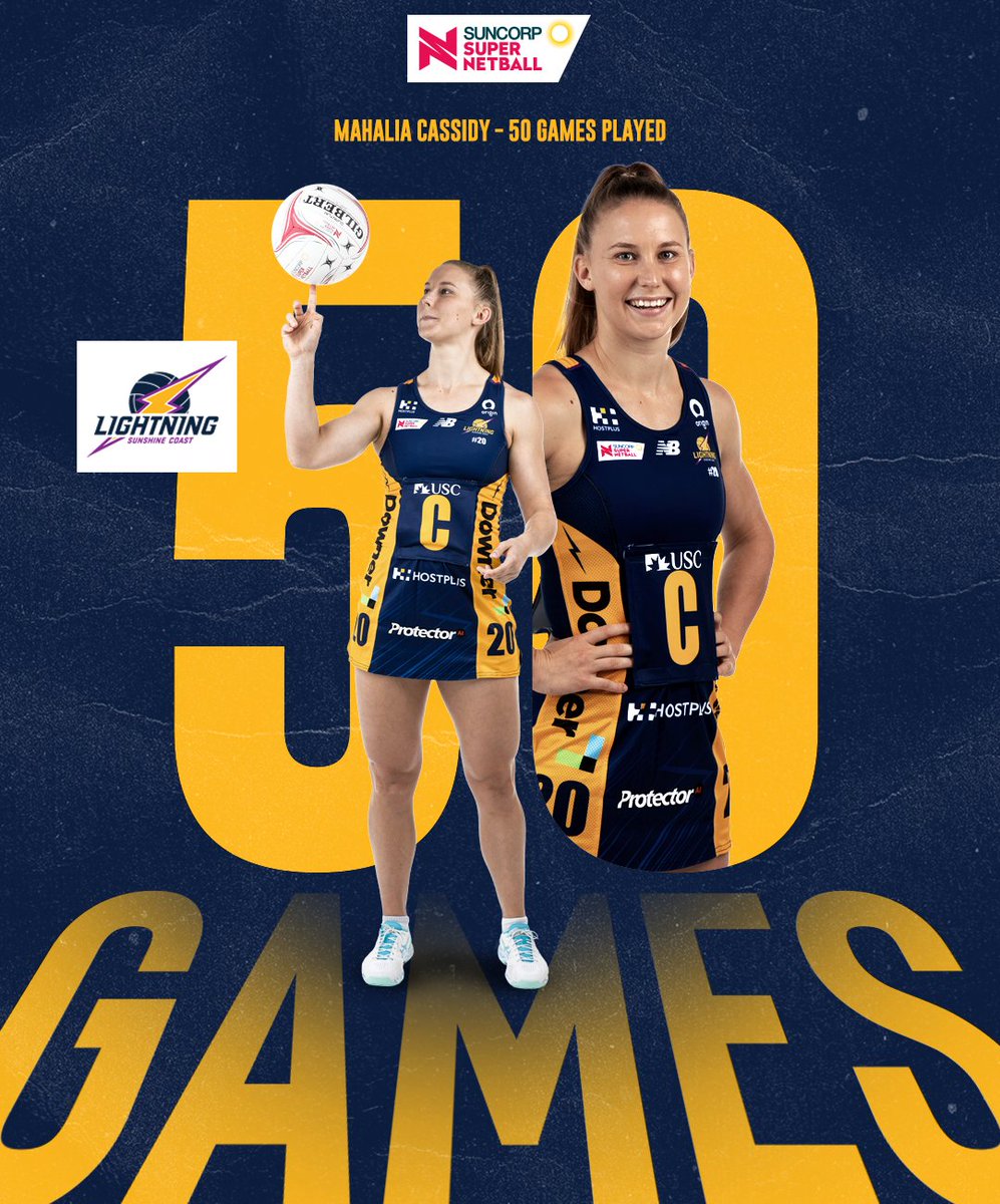 SuperNetball's tweet image. Congratulations to Mahalia Cassidy who plays her 50th national league game tonight! 👏👏

#SSNFeverLightning #EverythingIsPossible