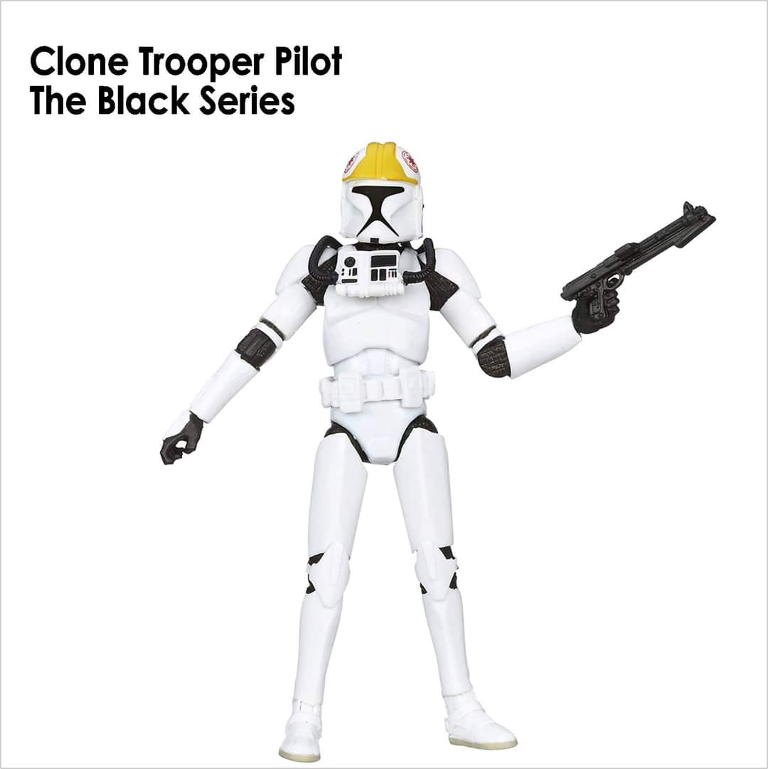ToysJedi's tweet photo. #ActionFigureOfTheDay #CloneTrooperPilot from #TheBlackSeries line. The Black Series version has a better body, but the helmet on this figure is just horrible. Hopefully a fresh release at some point with an updated helmet and narrow visor is on the cards. #DefinitiveForNow https://t.co/75MRpDWNeq