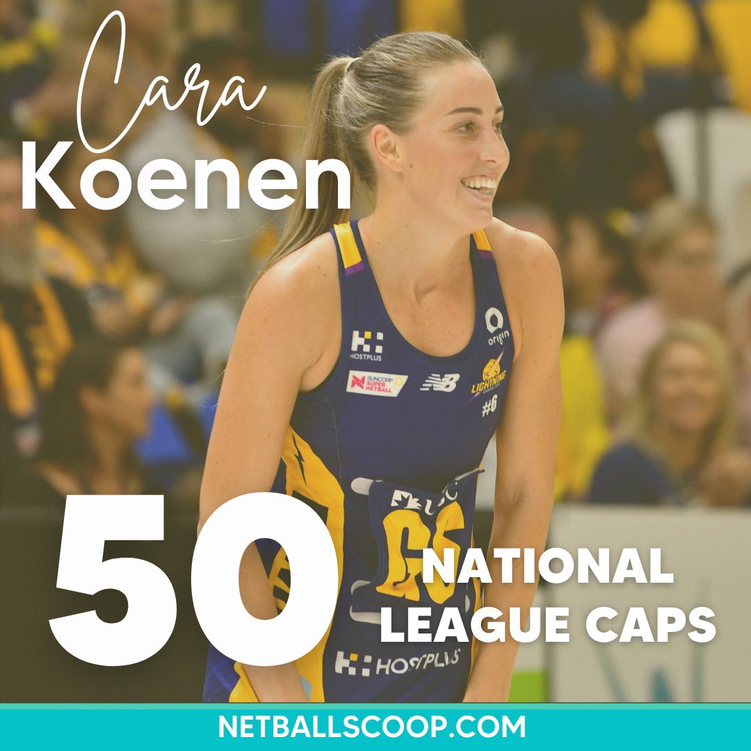 NetballScoop's tweet image. #Milestone - Congrats to the shooting sensation, Cara Koenen for notching up her 50th National league game tonight. 

Has anyone else felt like that has gone SUPER quickly! @sc_lightning 

#SSNFeverLightning 

📸 @taipan_gc | Netball Scoop