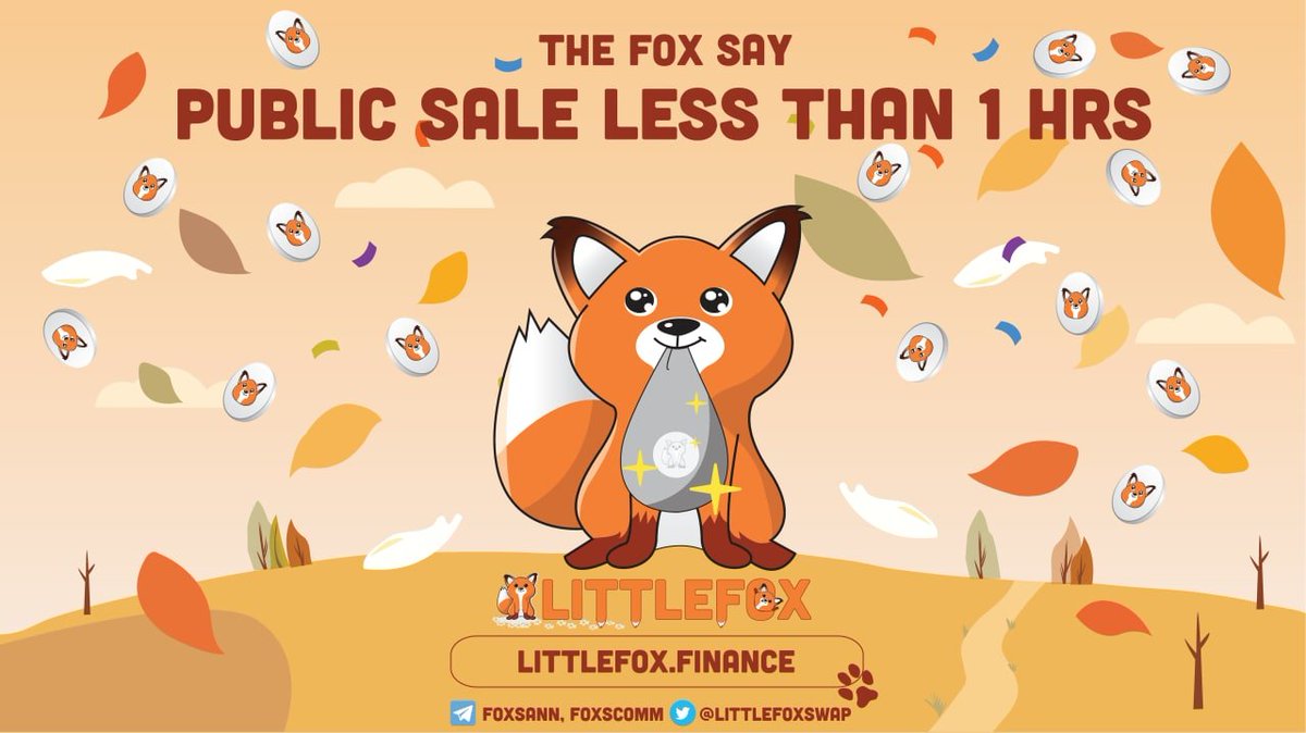 Public sale less than 1 hour ‼️
Check bscscan.com/block/countdow…