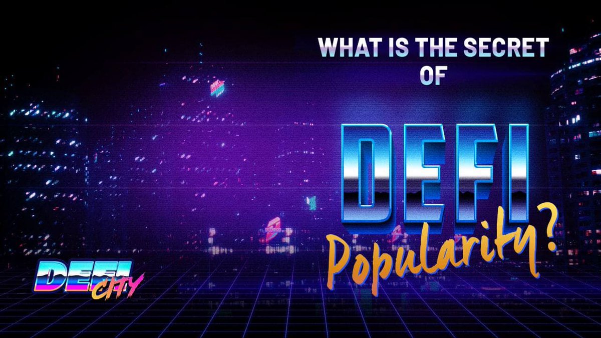 🚀 Why are DeFi strategies so popular ⁉️ 🧑‍🏫 🚀 

📌 Because they give you the opportunity to utilize the blockchain to its full potential! 👍👌

📌 <a href="/DefiCityApp/">DefiCity</a> lets you to build your city and realize your potential. Harvest in real money! 💪

$DFC #DeFi #Gaming #NFTs