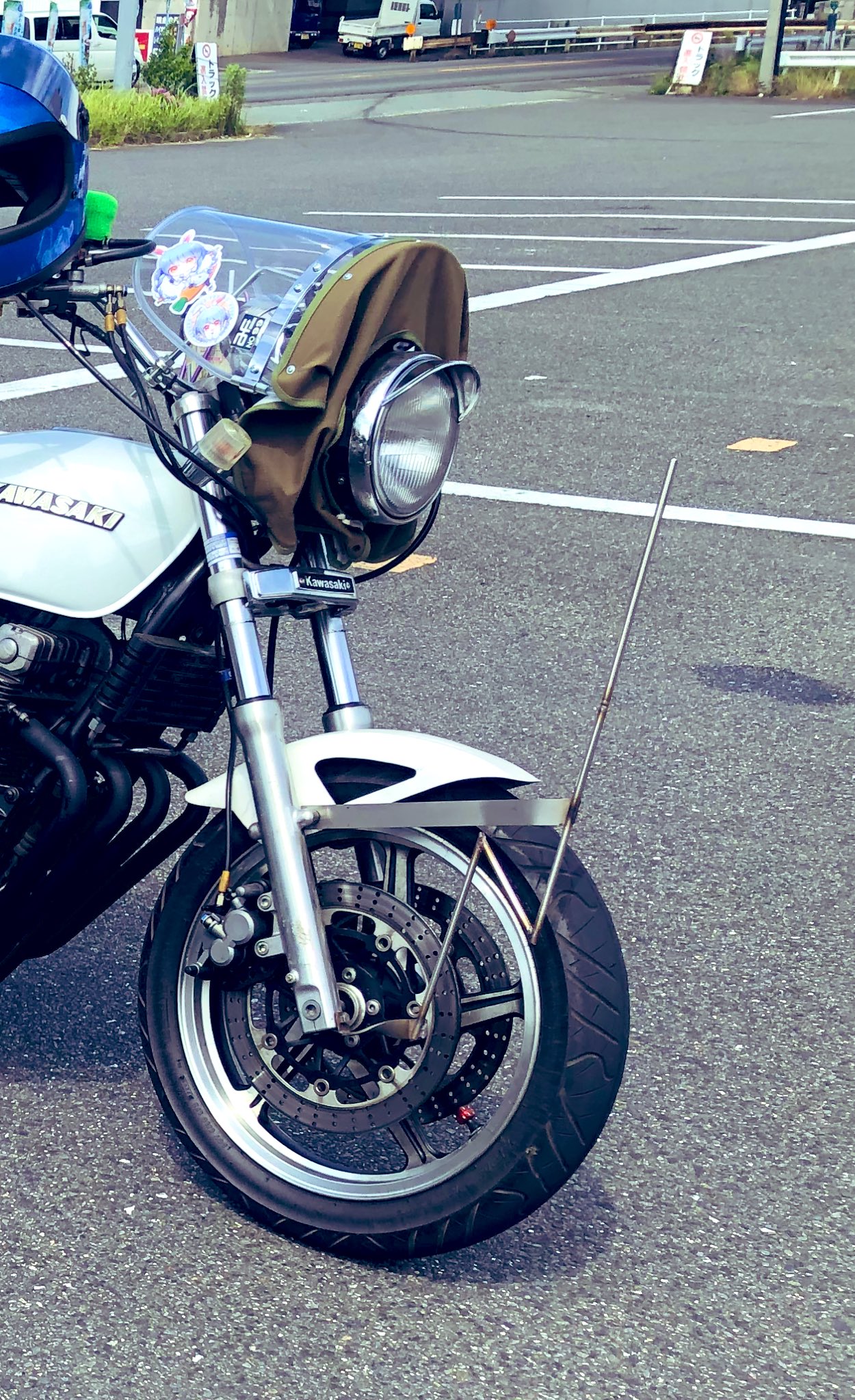 当時物 旗棒 イノウエ 原チャリ 激レア サイコロ旗棒① 当時物 レトロ 旧車 クレタク 族車 ゼファー 昭和 パッソル 4mini 原付 ペリカンジョグ 当時物 80s イノウエ  Dio