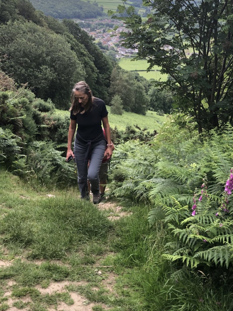 MarianSpain's tweet photo. Celebrating the 50th birthday of @OffasDykePath with @NaturalEngland @NatResWales @RamblersGB and artists who captured the @NationalTrails in pictures and poetry(and Bracken the Dog) #Greatendtotheweek https://t.co/IP4fYBoxs4