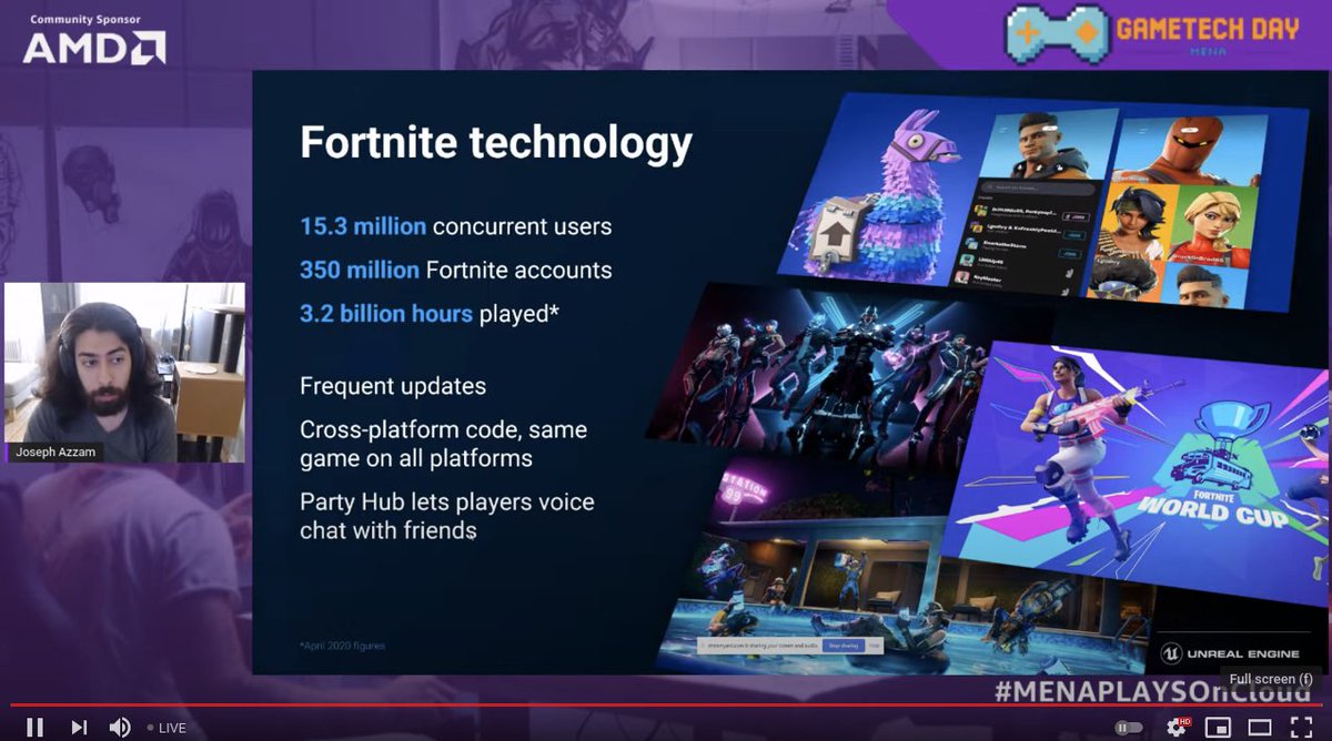 walidshaari's tweet photo. @AWSomeMENA @3arabicGames @JosephRAzzam @YousefBuHazza @BenAmor_houssem @UnrealBahrain @tunisiangamedev @LebGameDev Thanks to #Fortnite it helped @EpicGames in tuning the technologies involved.
#awscloud #awscommunity #MENAPlaysOnTheCloud #awsmena #awsmenacommunity #aws_بالعربي https://t.co/ahodMppgh5
