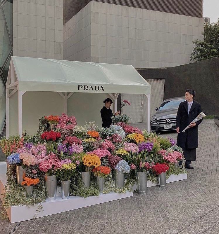LACROlXS's tweet photo. Prada Flower Shop 💐 https://t.co/aaQGOb0iDQ