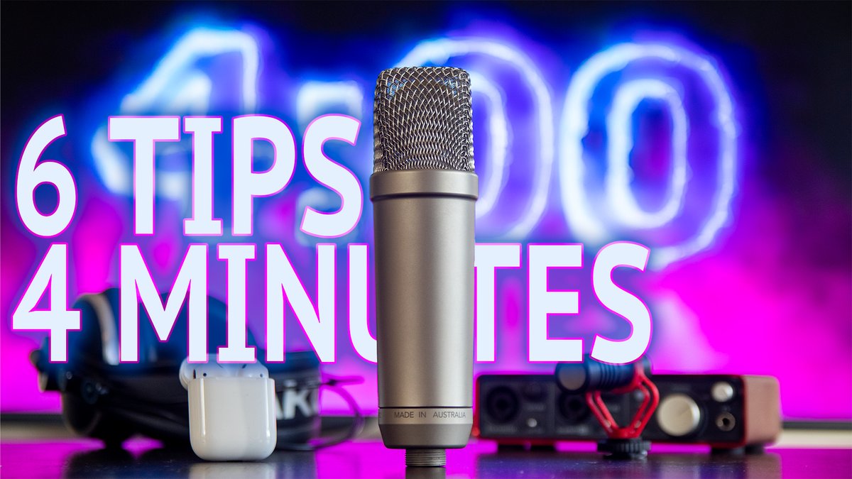 If you want to improve your audio but don't want to spend much time, this is for you:

youtu.be/1bSno4TLGEk