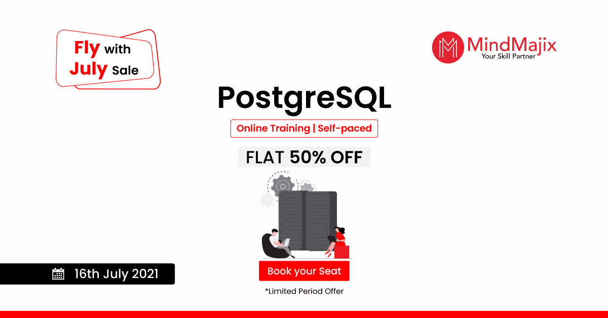 mindmajix's tweet image. Become an expert with @Mindmajix's 👉 𝗙𝗹𝘆 𝗪𝗶𝘁𝗵 𝗝𝘂𝗹𝘆 𝗦𝗮𝗹𝗲 is here with amazing discounts on #PostgreSQLonlineTraining
Enroll Here -bit.ly/36qzjNs
#PostgreSQLTraining #PostgreSQLonlinecourse #PostgreSQLcourse #TrendingCourses #MindMajix #ELearning