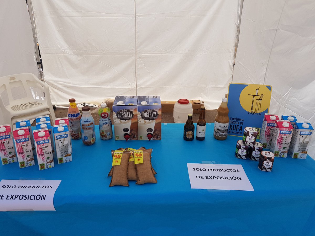 En nuestro stand de productos de exposición puedes ver todo lo que se puede hacer con #chufadevalencia