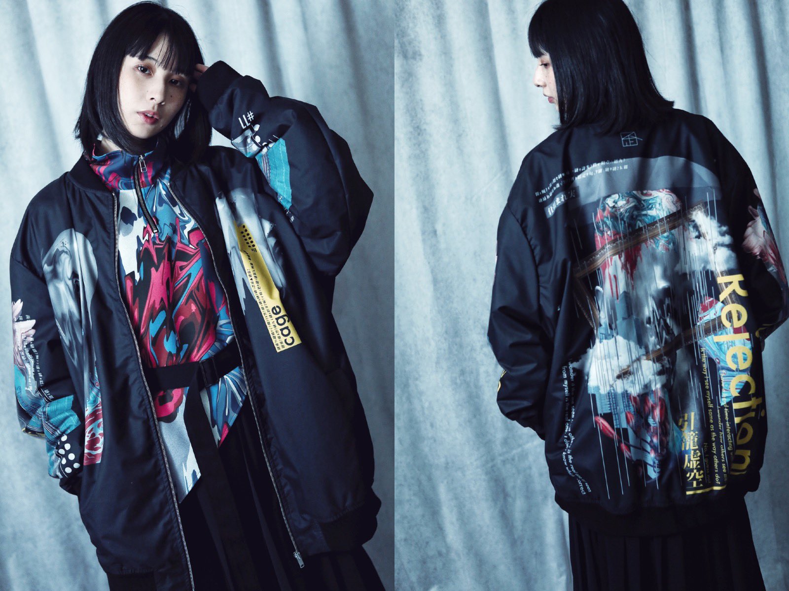 歪 hizumi 酸素ブルゾン ボンバージャケット ririジップ 英国製 2025年