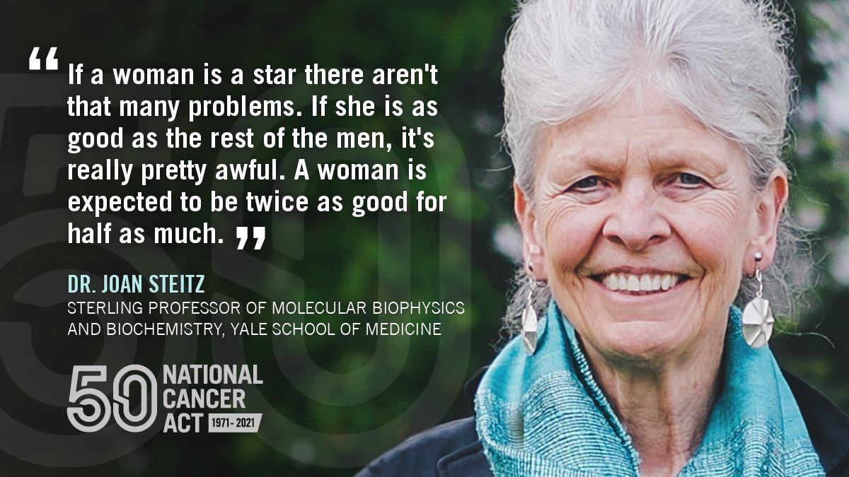 Dr. Joan Steitz headed a lab and became a pioneer in #RNA biology despite seeing no women-run labs while in college. Now she campaigns for #WomeninScience and has received a <a href="/LaskerFDN/">Lasker Foundation</a> award for her research. #NothingWillStopUs #CancerResearchStartsHere laskerfoundation.org/winners/leader…