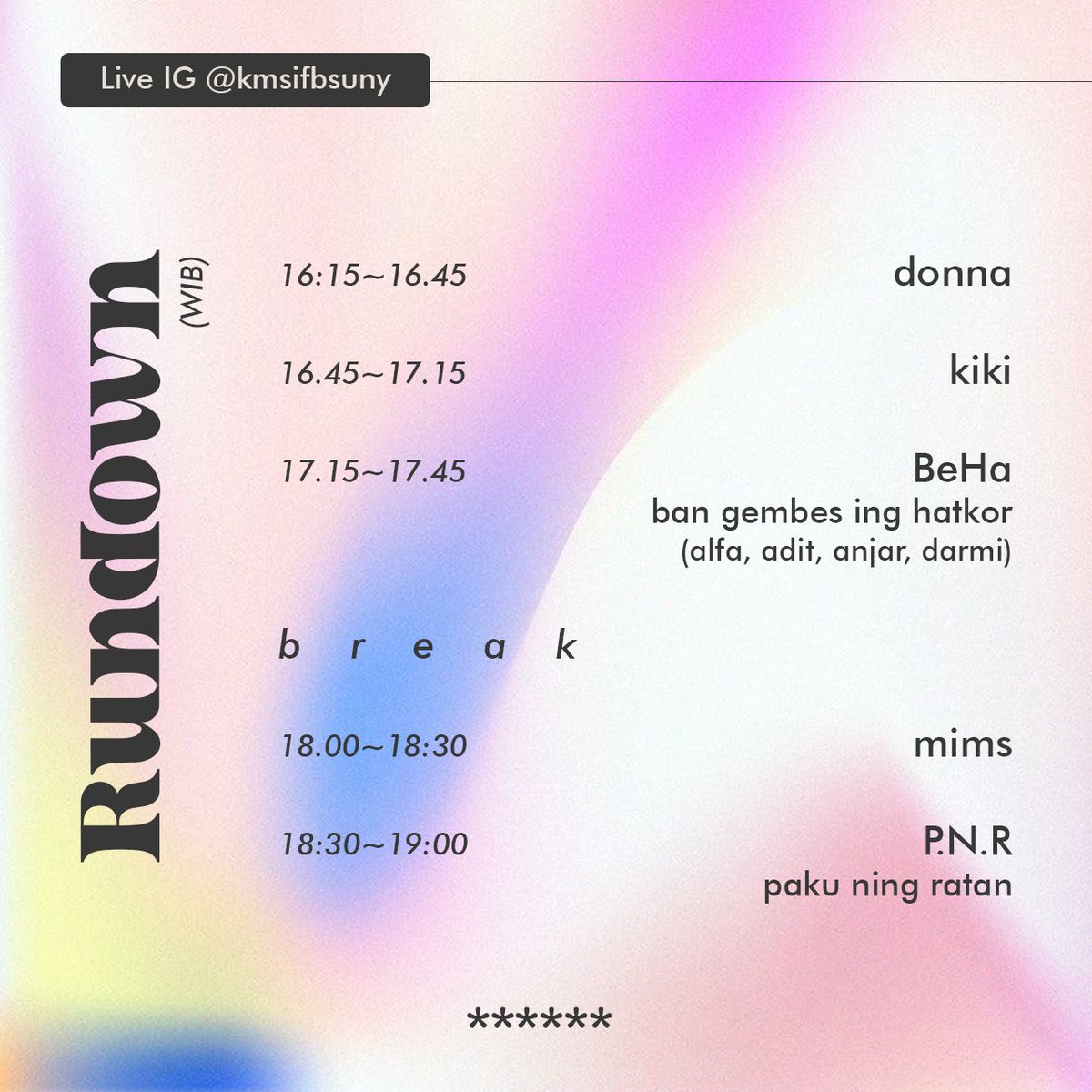 jangann lupaa, besok KMSI adaa Jamming from Home yang ke 2 di ig <a href="/kmsifbsuny/">Sastra Indonesia UNY</a>. dicatat yaa jamnya✨🌻