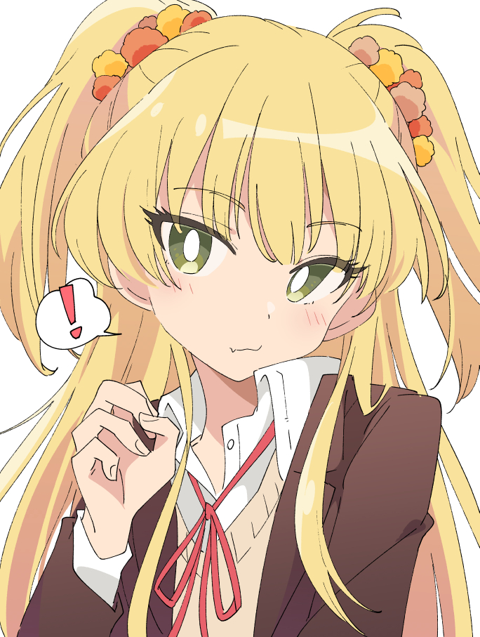 jougasaki rika 1girl blonde hair solo white pupils bright pupils green eyes long hair  illustration images