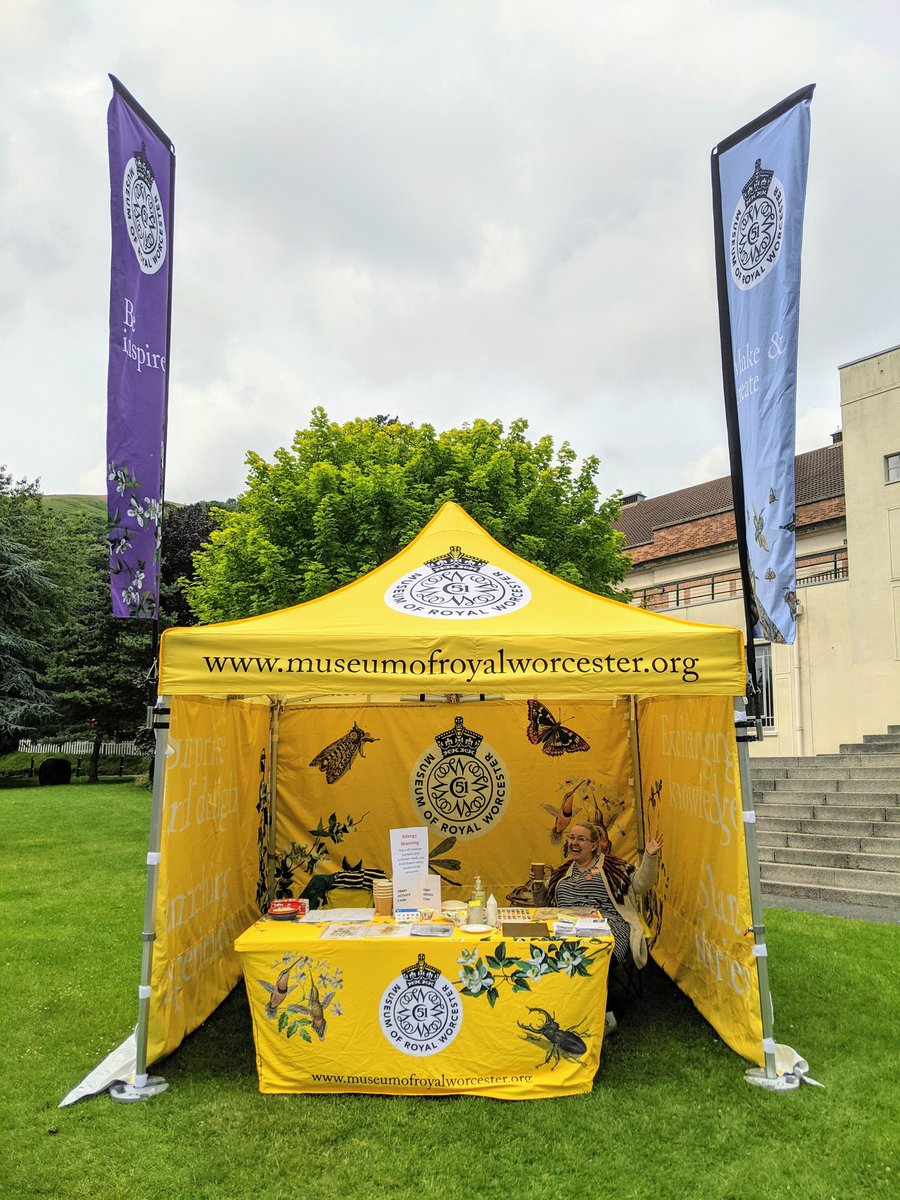 Today we've popped up at the #GreatMalvernFoodFestival It's our first proper adventure with the Pop-up Museum - we're here today and tomorrow with a family-friendly craft activity £3 per person. We've got lots of fun activities this summer- check out the website for info.