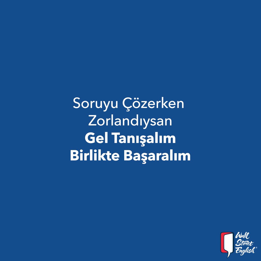 Birlikte biraz pratik yapalım mı?👁 
Bugün kendini test etmen için bir sorumuz var. Cevabı biliyorsan yorumunu bekliyoruz.
#wallstreetenglish #learnenglish #wse #studyenglish #tercihsenin #language #englishlearning #ingilizceegitim