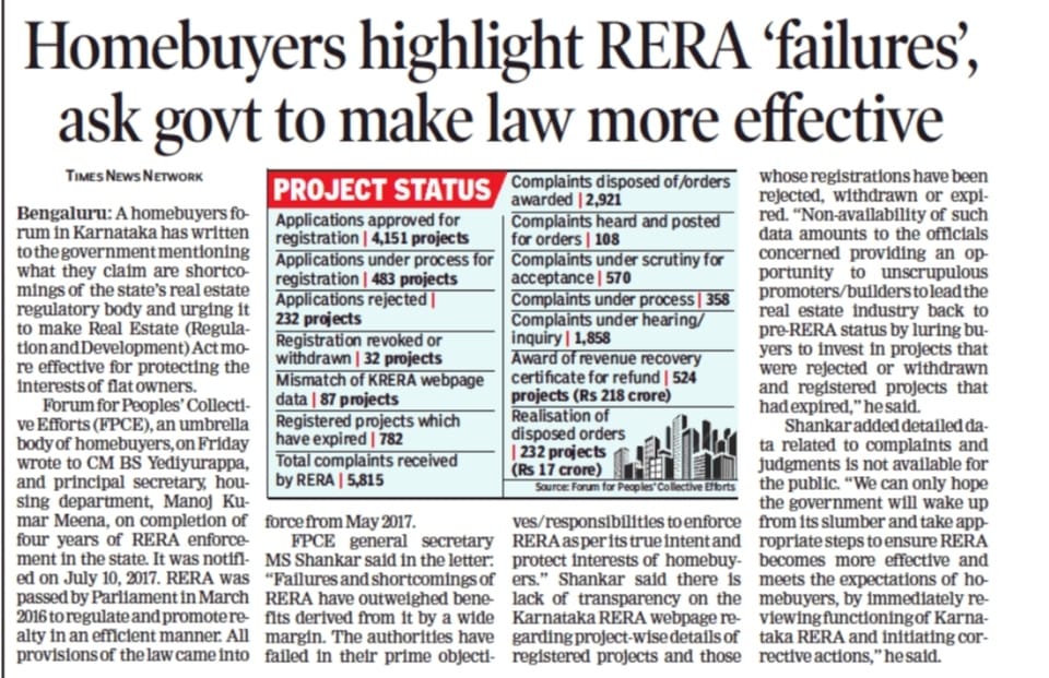 FightforReraKar's tweet photo. "Non availability of data on #RERAKarnataka webpage on projects registrations that have been rejected, withdrawn or expired amounts to officials concerned providing an opportunity to unscrupulous promoters to lead the real estate industry back to #PreRERA"
https://t.co/L2OSTtp3Nx https://t.co/2z4le7op2J