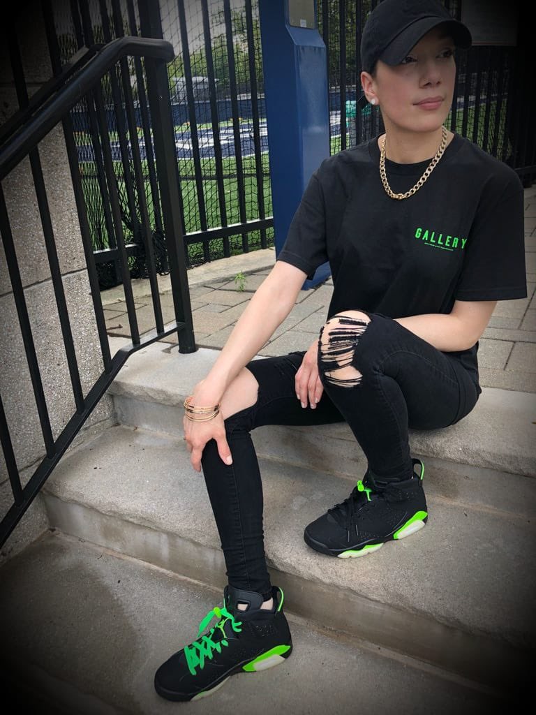 jordan 6 electric green outfit