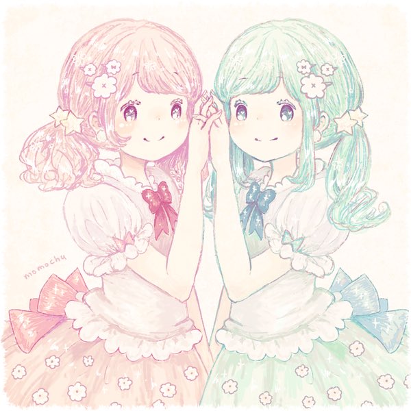 ペア画中のtwitterイラスト検索結果