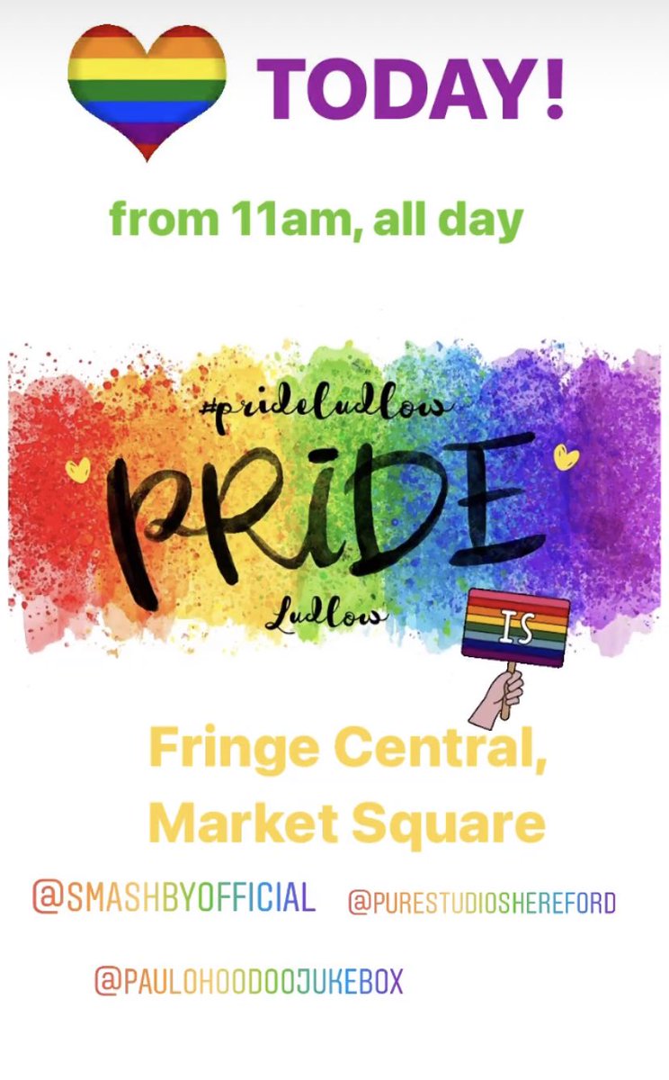 LetsGoLudlow's tweet image. Proud to support #PrideMonth2021 in Ludlow 🌈