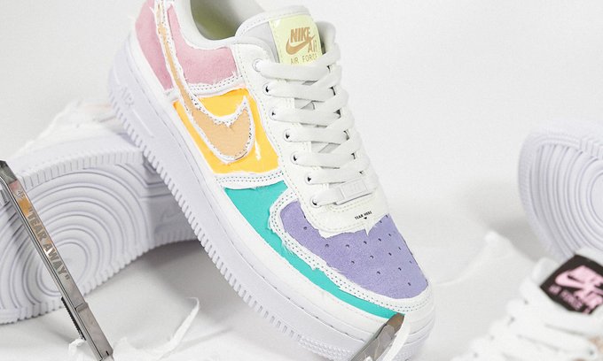 womens pastel reveal air force 1