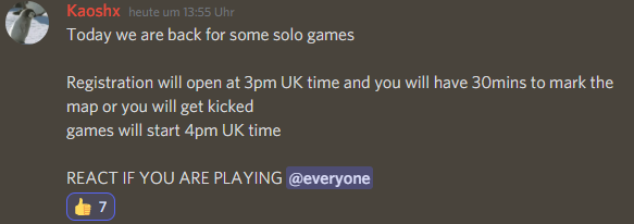 nozonerule's tweet photo. Registration will open at 3pm UK

React if you want to play :) https://t.co/QTgXwdqiY0