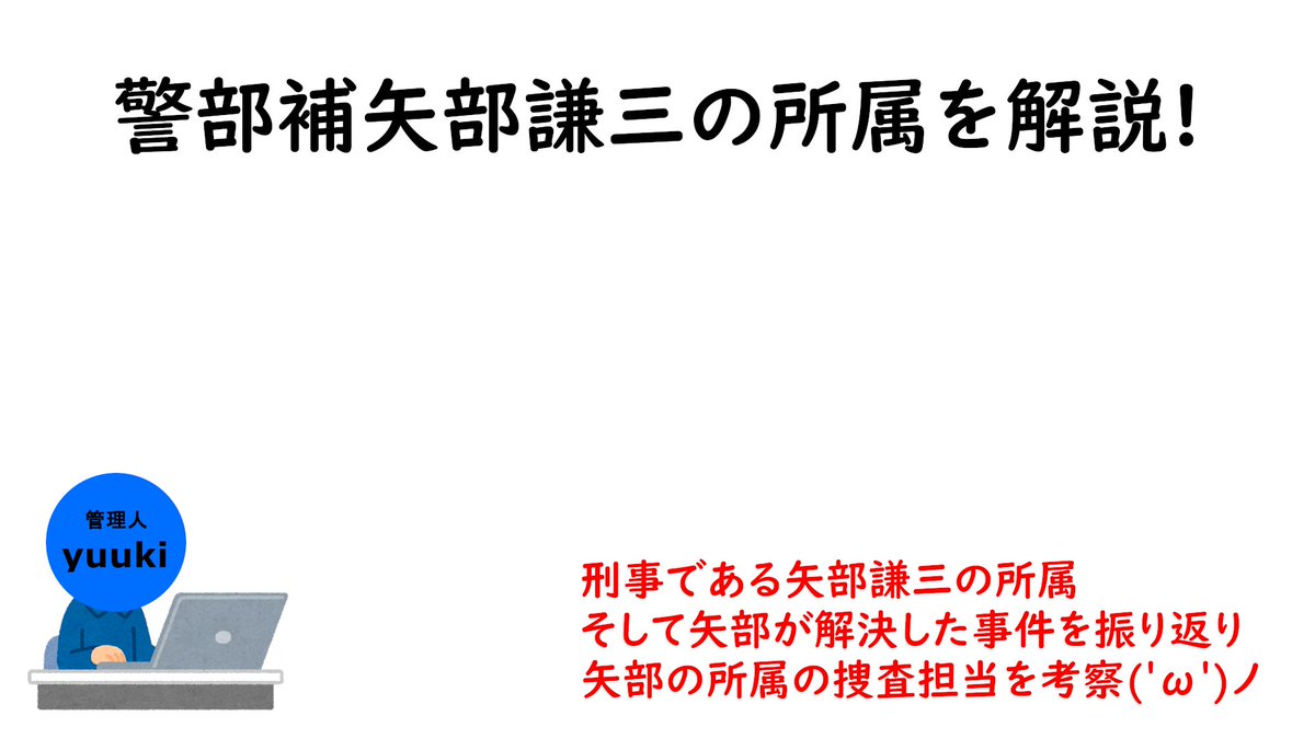 警部補矢部謙三 警部補矢部謙三
