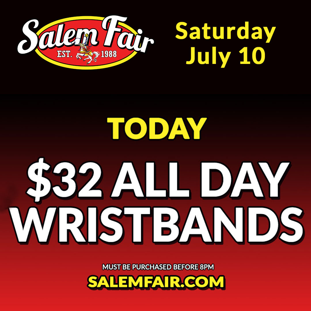SalemFair's tweet photo. It's Saturday! Gather up the fam and head over to the Salem Fair. $19 will get you a wristband good from Noon - 5pm and $32 will get you all day fun Noon - 11pm. Rides, food and fun are waiting, come on down. #SalemFair2021 #SalemCivicCenter #FinalSaturday #SampleSalem https://t.co/GP3VfqtTWR
