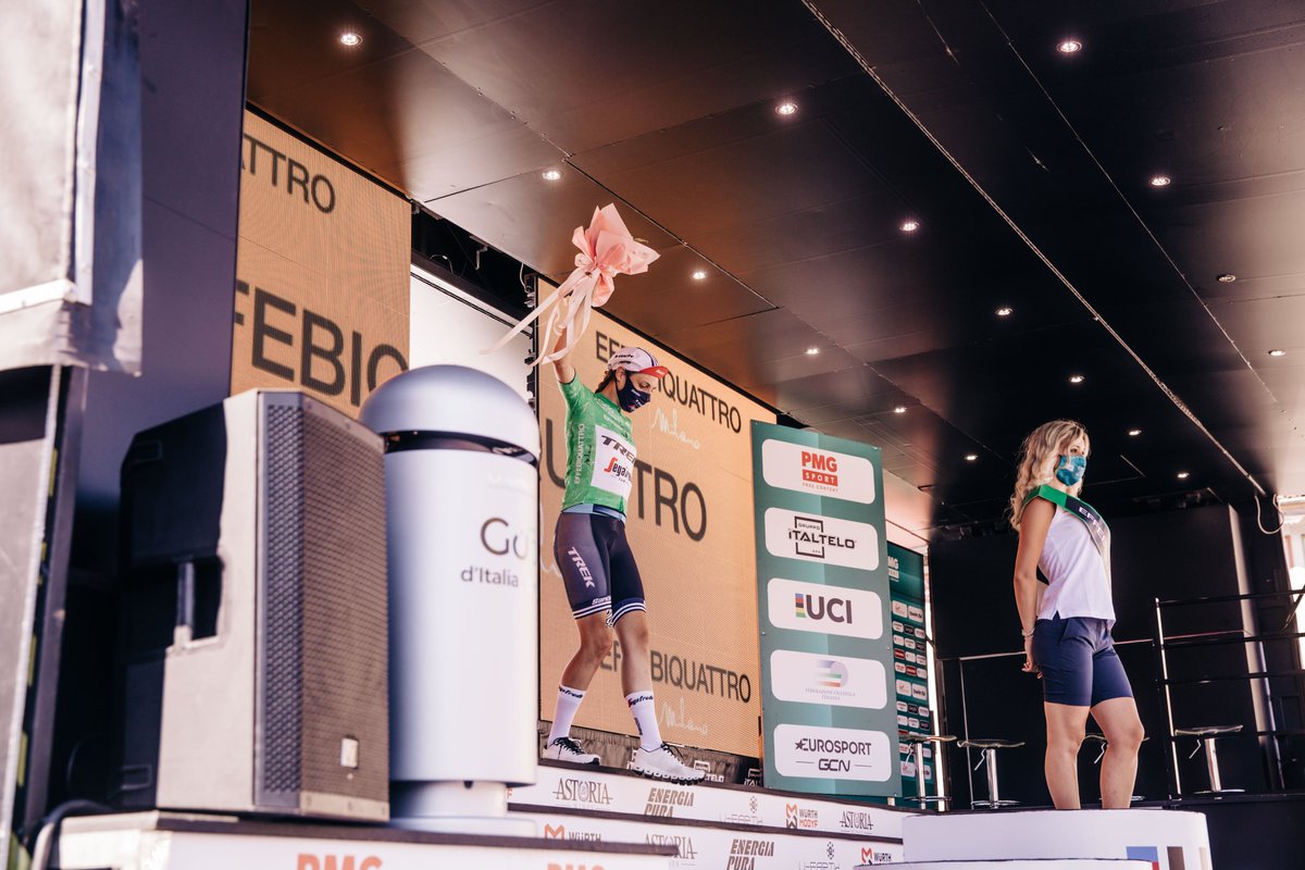 'The girls gave me a lot of confidence and Elisa’s attempt was strong too. It was definitely a good day' ended @lizziedeignan Last but not least, an applause also to @lucinda_brand that kept her green jersey as Queen of the Mountain ⛰️ (3/3)