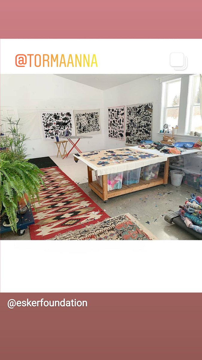 EskerFoundation's tweet photo. Artist #AnnaTorma this week for #EskerInCommon read her post on our IG @eskerfoundation #Textiles #Embroidery https://t.co/EpOGkLztg1