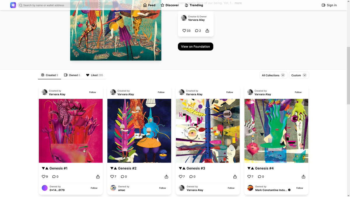 VarvaraAlay's tweet photo. So @tryShowtime just keeps getting better and better... Love that I can now re-order my #NFTs, especially since I did not mint them in the right order! It is officially my go-to tool for Crypto Art discovery😇

And I'm always looking to make new friends on https://t.co/SXJqGdlR1e https://t.co/Hh67RasWOo