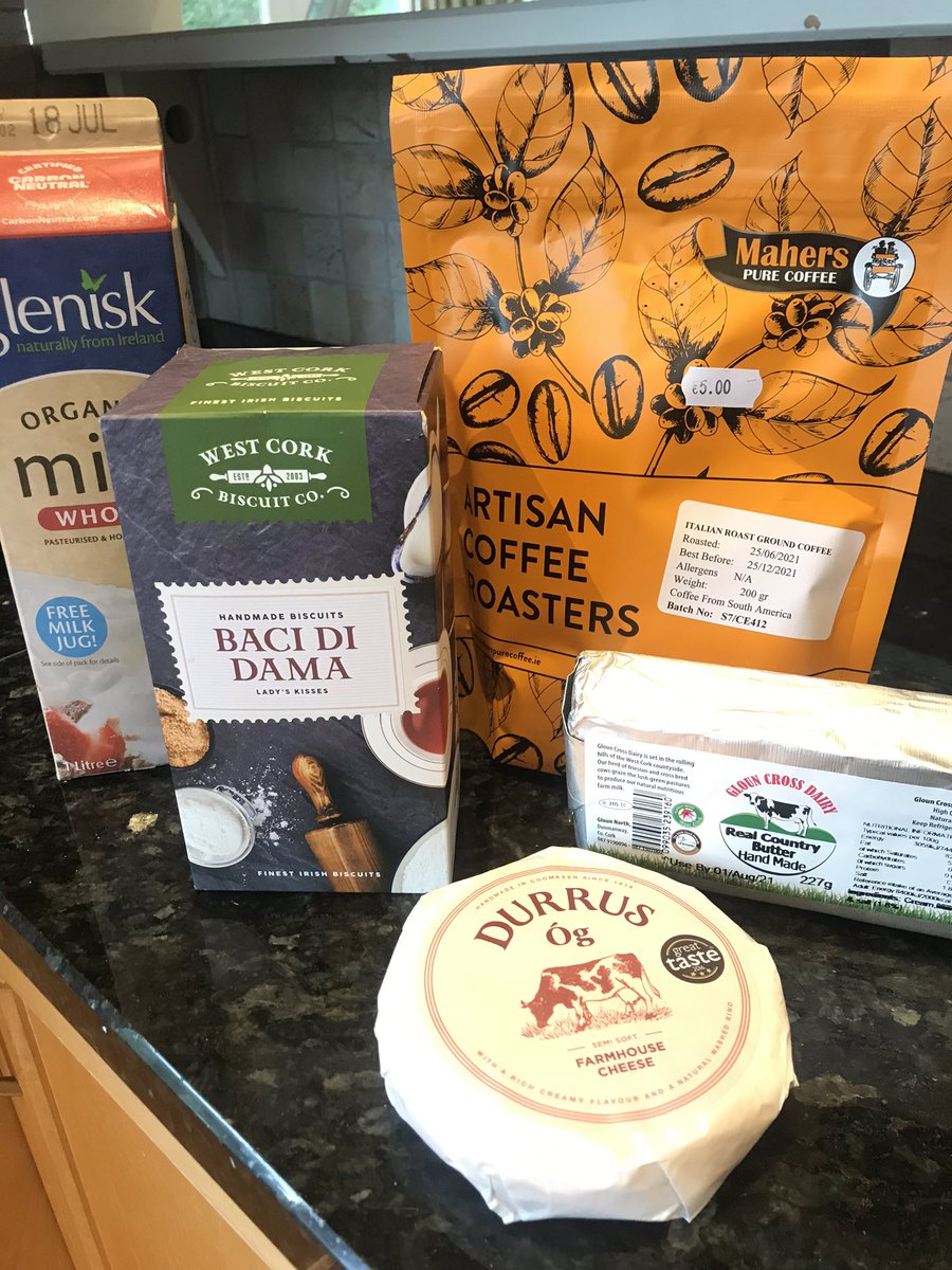 Staycation arrival experience in West Cork with gorgeous treats from local producers. #KeepDiscovering #westcork <a href="/wildatlanticway/">Wild Atlantic Way</a> #staycation #wildflowers