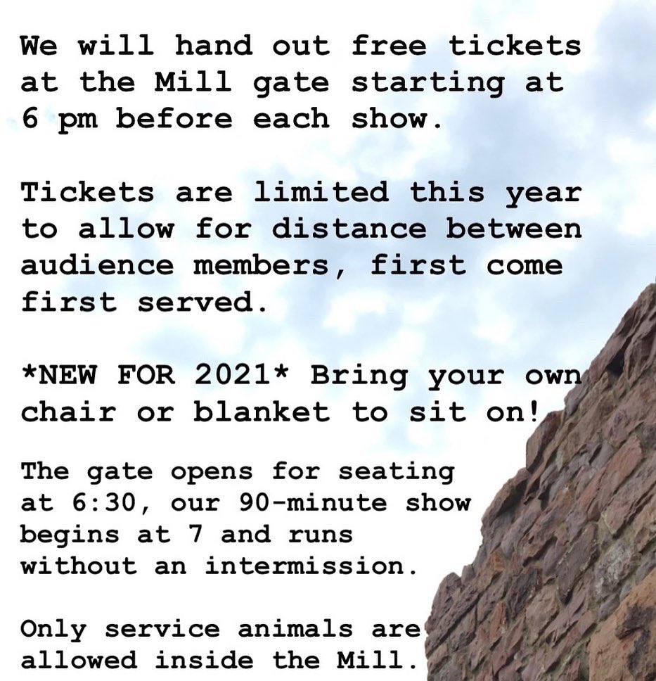 BareBodkins's tweet photo. Shakespeare fans, we have our eyes on the weather forecast, but as of now, we are planning for a fun show at Falls Park tonight! We’ll post updates here if anything changes. ☔️ The ground will be wet, so bring a chair tonight instead of a blanket to sit on! https://t.co/hAkB3WjprO