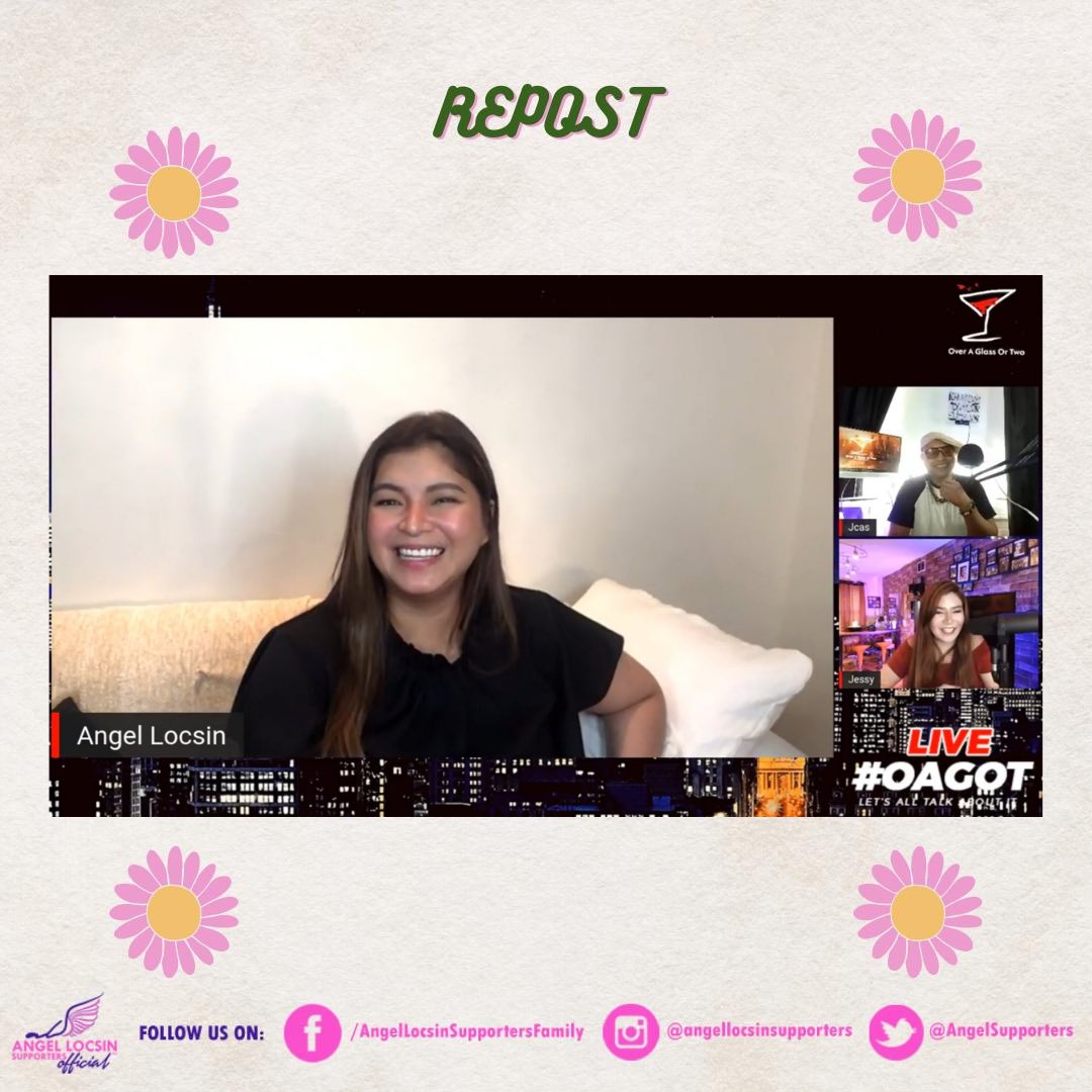 AngelSupporters's tweet photo. OAGOT THANKS Miss Angel Locsin for being with us #OverAGlassOrTwo
Thanks as well to Ms. Patricia Co &amp; Aldrich Canonizado for connecting us with her 

#OAGOT #filipinopodcast #pinoypodcast #PodcastPH #OFWpodcast #AngelLocsin #Darna #IbaYan #KapamilyaForever #Kapamilya

Cto #OAGOT https://t.co/fHm7htUAhe