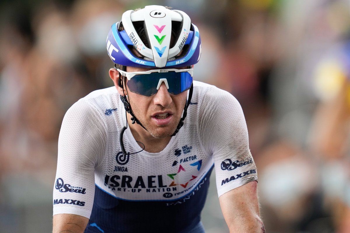 TeamCanada's tweet photo. Michael Woods is King 👑 of the Mountains! ⛰️

The Ottawa, Ontario native 🇨🇦 earned the polka dot jersey at the Tour de France 🚴 on Saturday with the most points in the mountain classification 🙌

#TDF2021 https://t.co/QeH1vc4Jfw