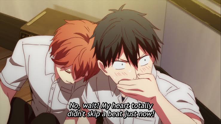 sassygirlshit's tweet photo. uenoyama is the definition of gay panic https://t.co/EKwz6luyD2