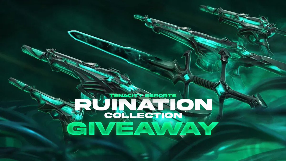TeamKaizenOG's tweet photo. RUINATION COLLECTION GIVEAWAY‼️

HOW TO ENTER:
- Follow
- RT and Tag 2 Friends

ENDS: 7/20
Winners will be DM’d 

#VALORANT #Ruination #giveaways #Esports #BreatheFire🔥 https://t.co/9FEh7Httyg
