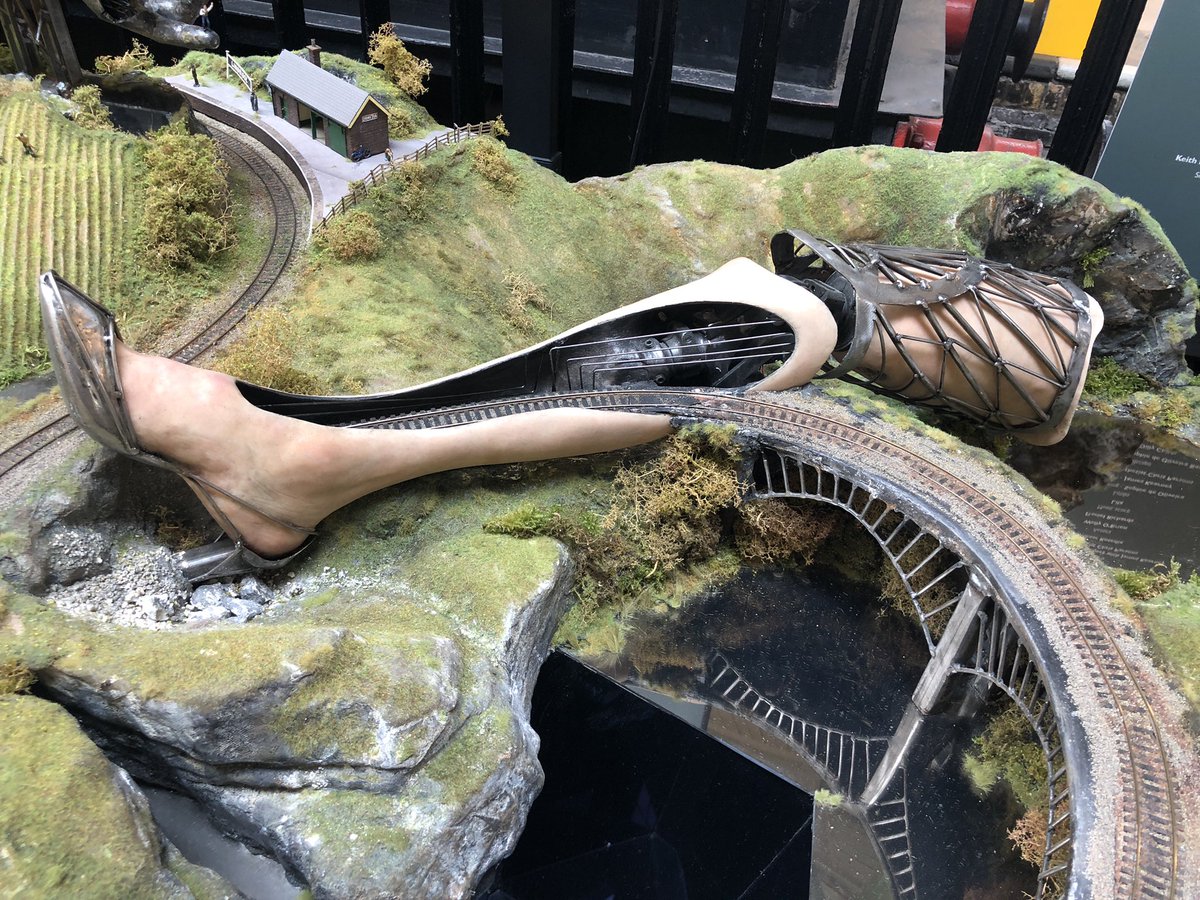UrbnHax's tweet photo. What an unusual combination of topics - artificial limbs and the steam railway industry - to inspire this great artwork at Darlington Railway Museum @HeadofSteamMus
https://t.co/xhhG60OXhK https://t.co/xQHU9qLRUn