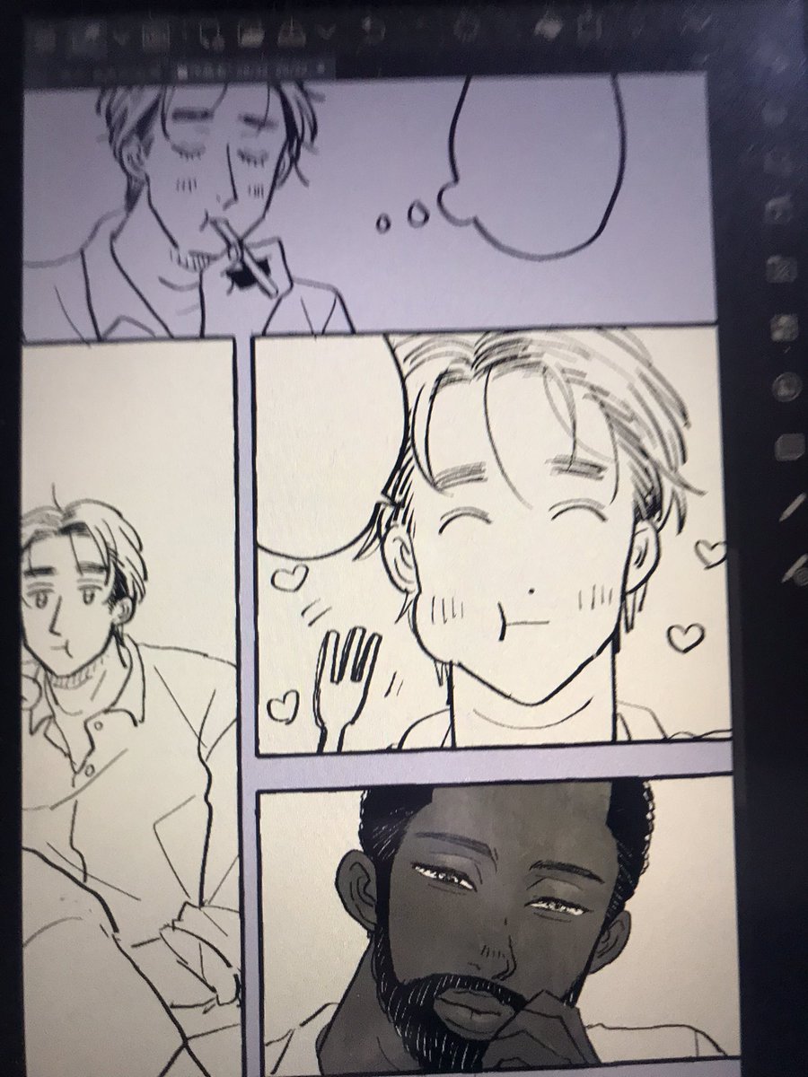 これは今日描いてたかわいいページだよ 