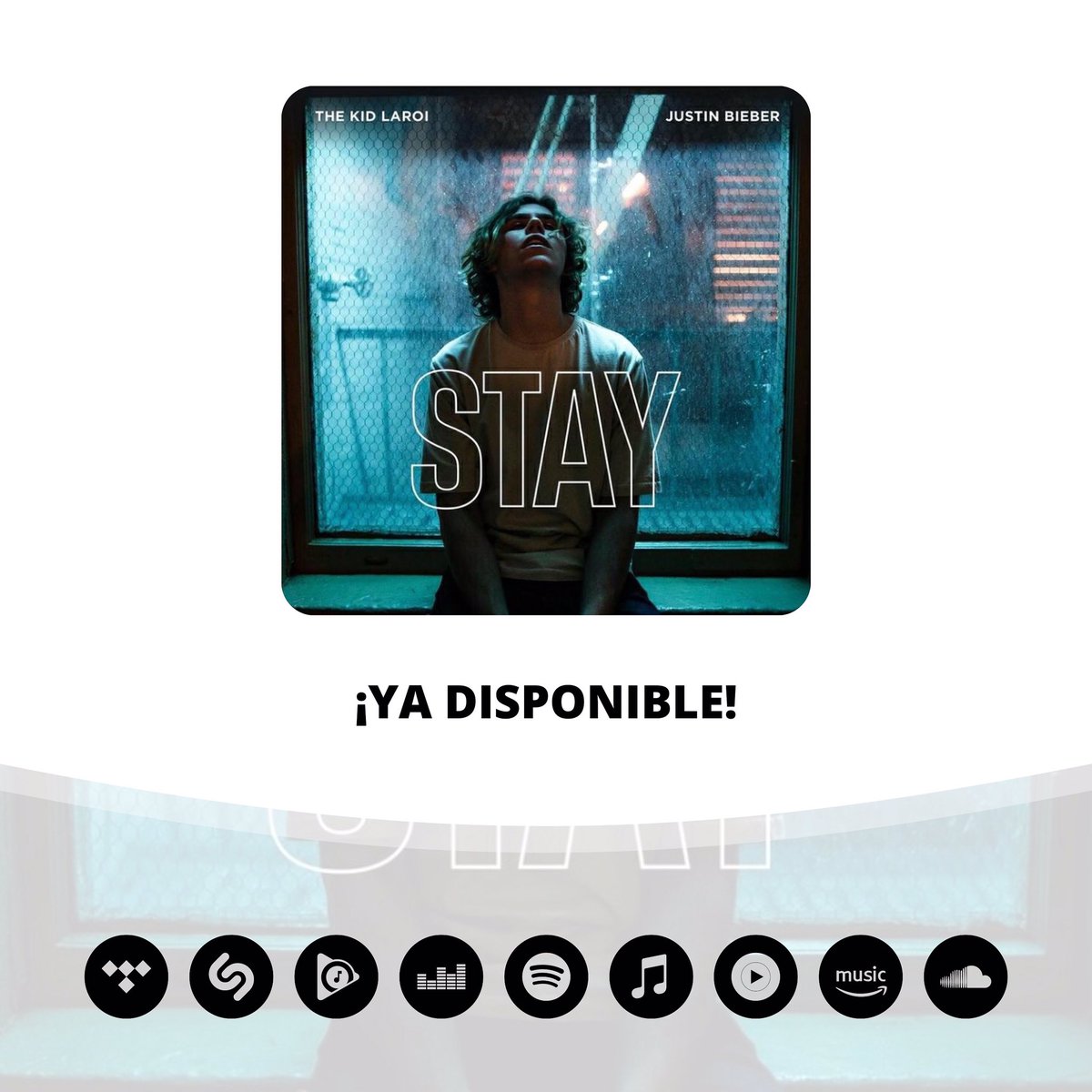 OrgFandomsPy's tweet image. 🆕 | #Stay de The Kid Laroi en colaboración con Justin Bieber ya se encuentra disponible en todas las plataformas digitales de música.