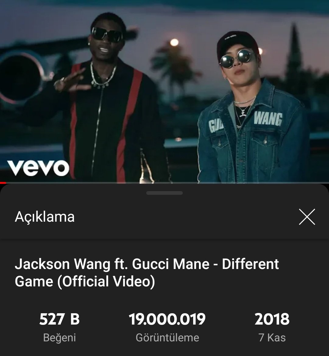 jacksonwturkey's tweet image. [YOUTUBE]

#DifferentGame müzik klibi YouTube'da 19 milyon izlenmeyi geride bıraktı.

#JacksonWang #TEAMWANG #GOT7 #잭슨 #갓세븐 #王嘉尔