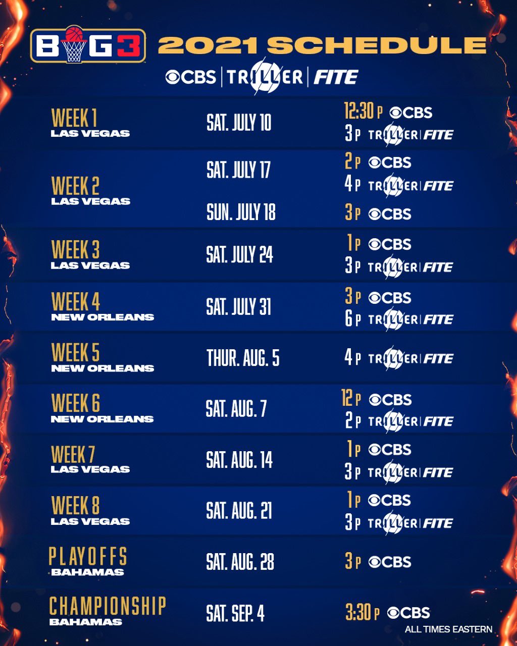 Big3 Schedule 2025 Sissy Ealasaid