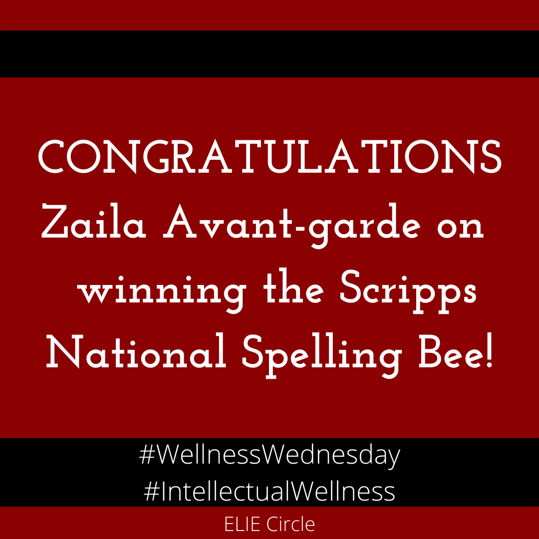 ELIECircle's tweet photo. #BlackGirlMagic #BlackExcellence #ScrippsNationalSpellingBee #WellnessWednesday #Intellectual https://t.co/GvROh59LhO