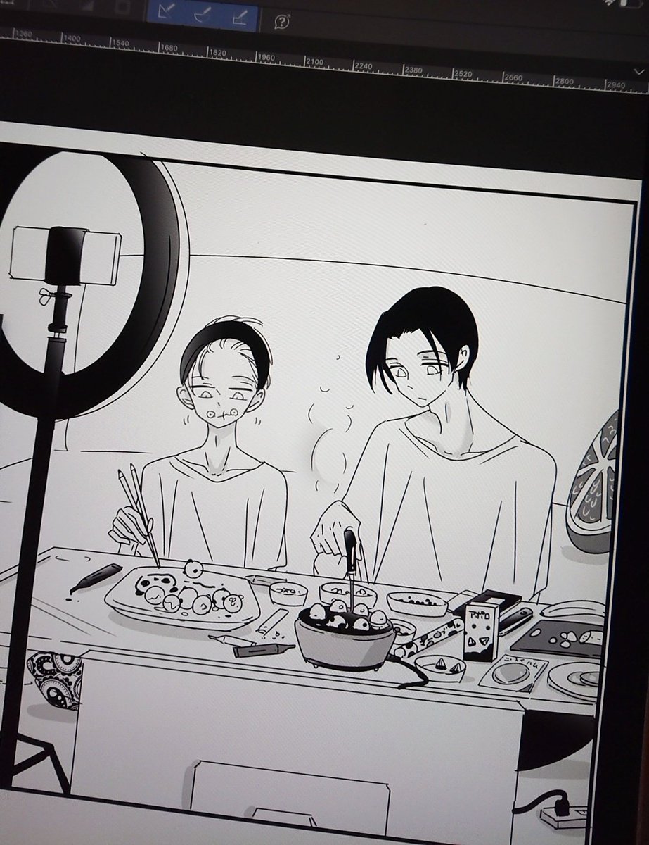 同時進行で描いてる豆腐のような白くて四角い家に住む8月本乙棘。
特に何が起こるわけでもなく、
何故かどちらも一言も話さない謎のYouTubeチャンネルを気まぐれに配信して絶大な人気を得ている。
本当に何も起こらない本を作る。 