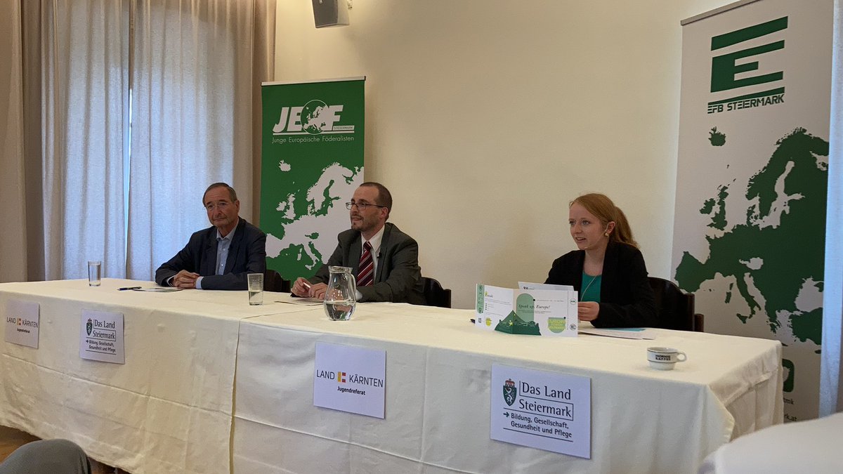 Nach der Mittagspause starten wir jetzt mit „Europa und die globale Wirtschaftsordnung“ in den Nachmittag. Am Podium: Christoph Leitl und Arnold Kammel. #efbstmk #EuropaForum2021