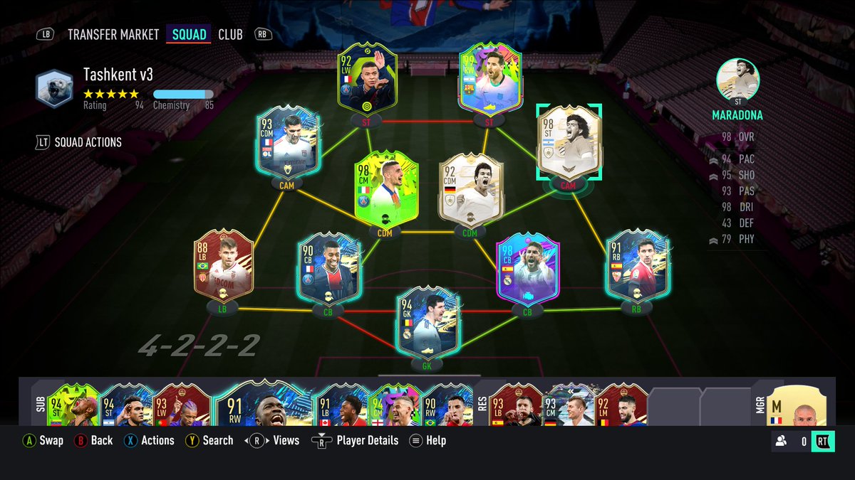 SLukosevicius's tweet photo. @DannyAaronsFUT Hi Danny. Huge fan. Here's my team please review it. All packed and untradeable. https://t.co/RNPLvIJCc6