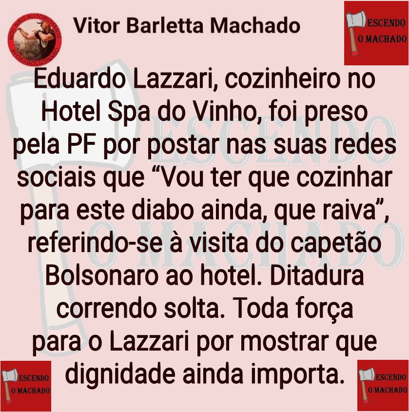 VitorBMach's tweet image. #ForaBolsonaro
 #ChegadeMuMuMu