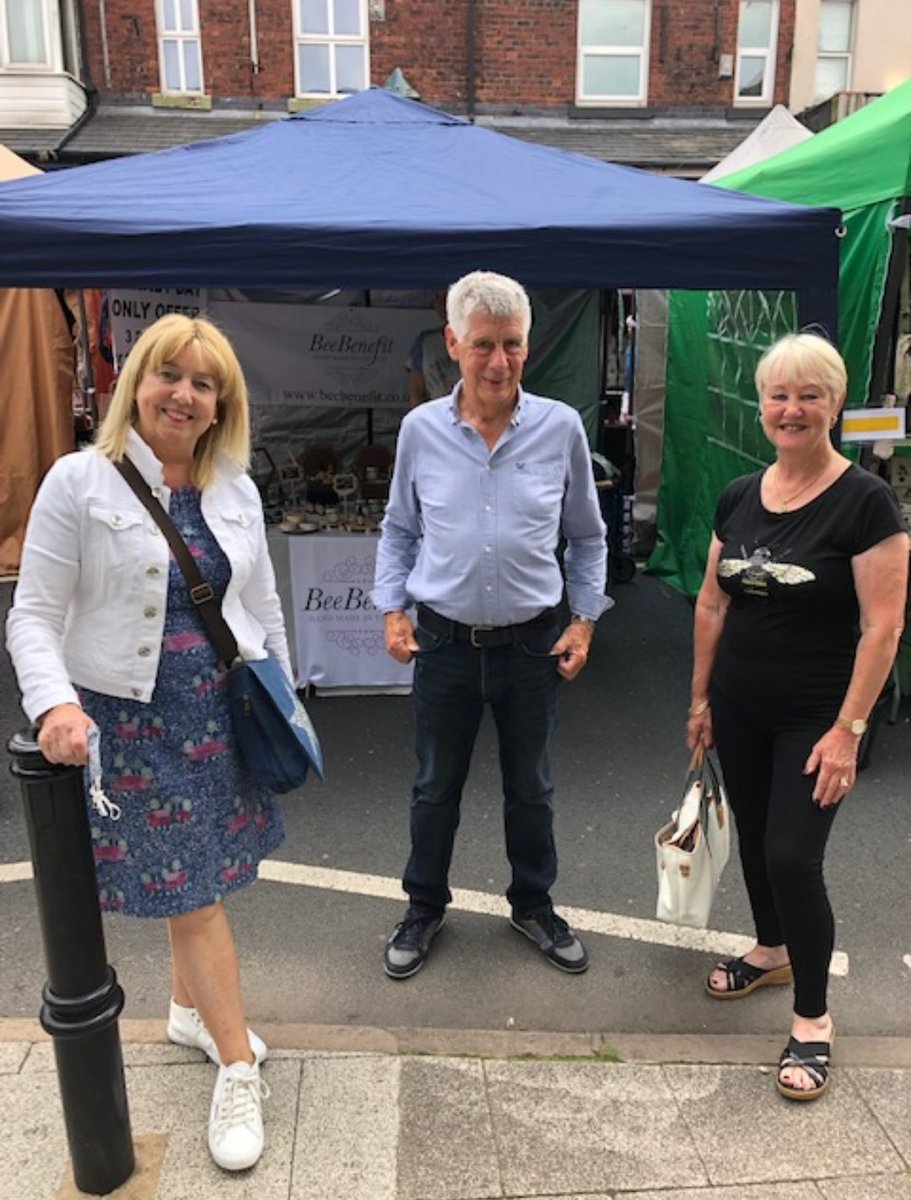 Councillors are out today enjoying the #bramhallfestival - supporting local businesses and <a href="/WorkerBeeMarket/">WorkerBeeMarkets</a>. Get out there and have a great day!

<a href="/alanna_vine/">Alanna Vine</a> <a href="/parlezbien/">Cllr Linda Holt</a> <a href="/MikeHurleston/">Mike Hurleston</a> <a href="/mcgahan_john/">John McGahan</a> 

#bramhall #cheadle #summerfestival