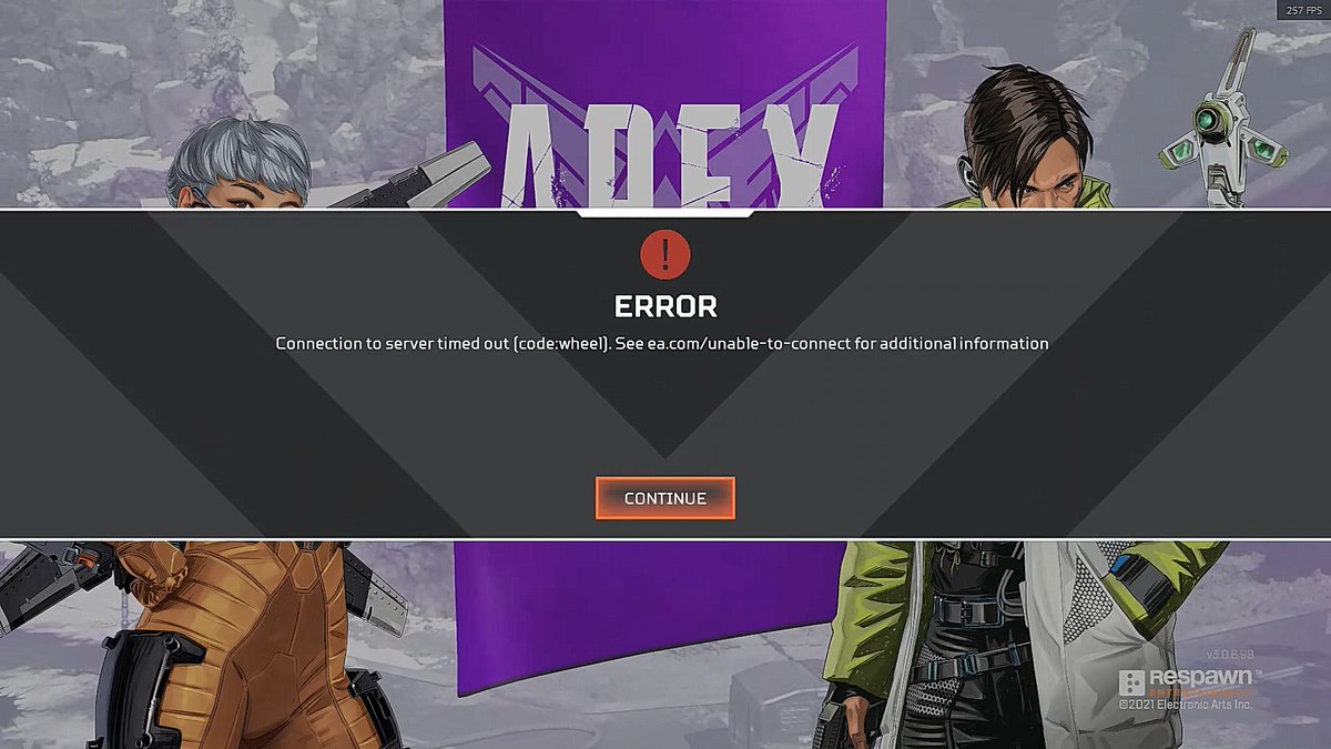 Trevor_STW's tweet photo. @Respawn Please fix Code: Wheel error for the rest of us also who are unable to play for the last 3 days :( https://t.co/0gZdWKv1T5