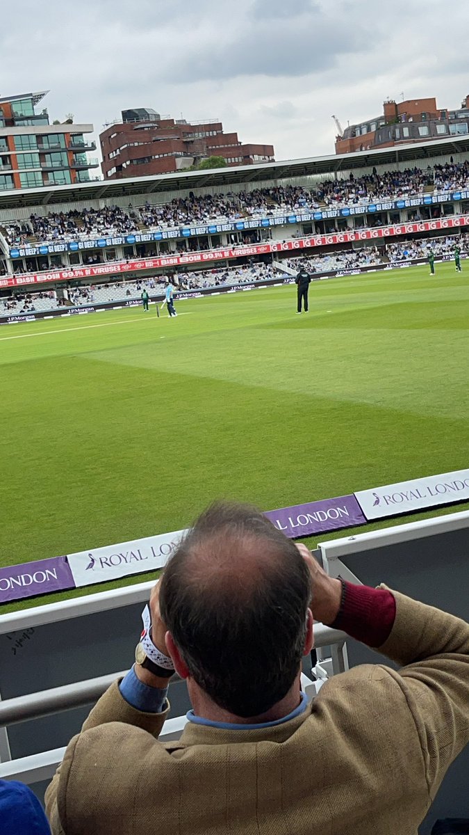 #ENGvPAK Dennis Amiss, Grandstand lower, 5, row 3 seat 100
